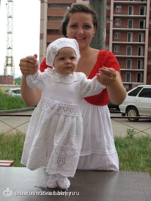 Вязанное платье на 1 год Вязанное платье на 1 год