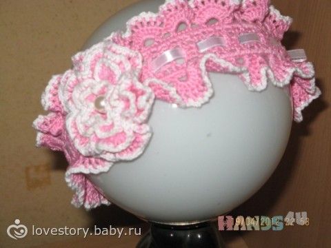 Как связать повязки на голову для девочек своими руками