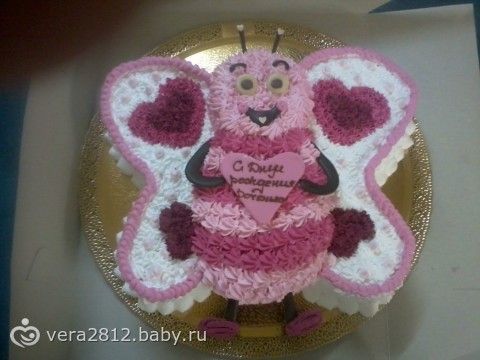 Торт без мастики для девочки