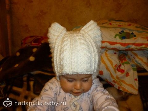 Как связать котошапку для девочки крючком Как связать котошапку для девочки крючком