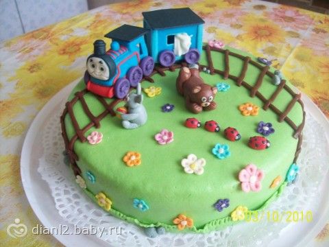 Дтские мастичные торты фото