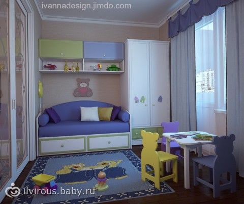 Как сделать в однокомнатной детскую спальню Как сделать в однокомнатной детскую спальню