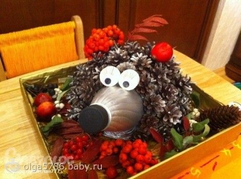 Поделки в детский сад еж