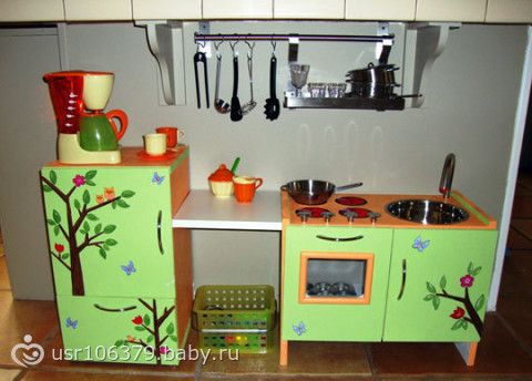 Как сделать кухню для детей своими руками Как сделать кухню для детей своими руками