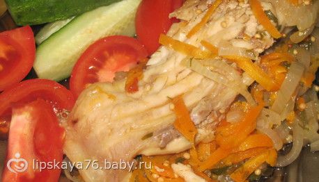 рецепты карасей в духовке с овощами