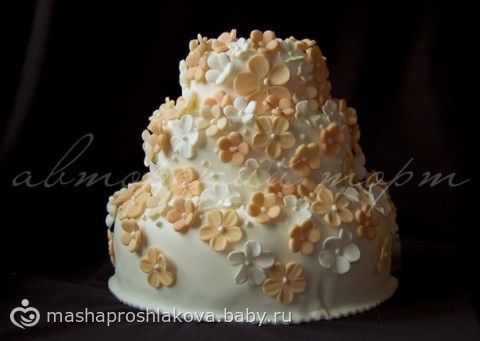 Цветочки на торт своими руками Цветочки на торт своими