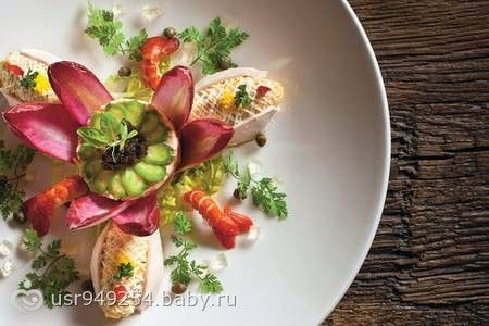 Ресторанные салаты оформление фото