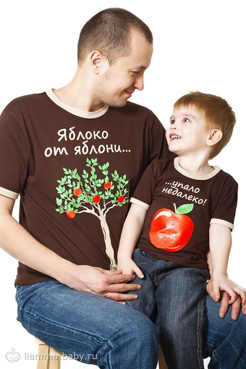 футболки для папы и сына