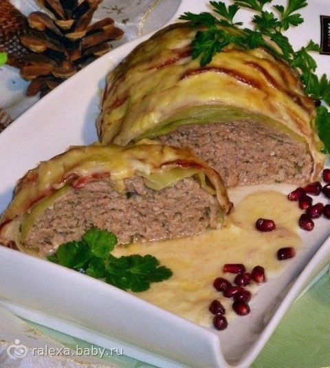 Мясной рулет «Голубец»
