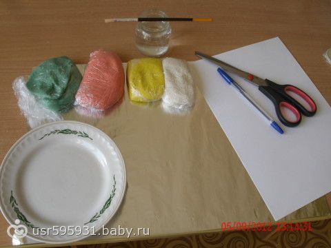 «Отпечатки на соленом тесте» (делала впервые, не судите строго)