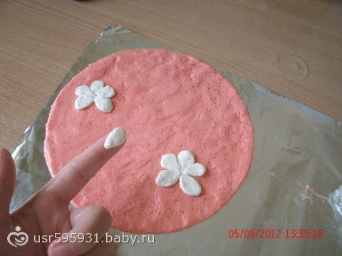«Отпечатки на соленом тесте» (делала впервые, не судите строго)
