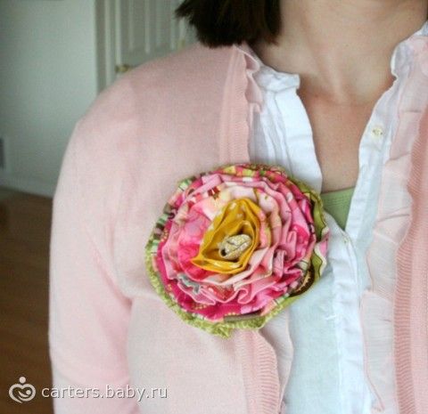 Как сделать брошку цветок Как сделать брошку цветок