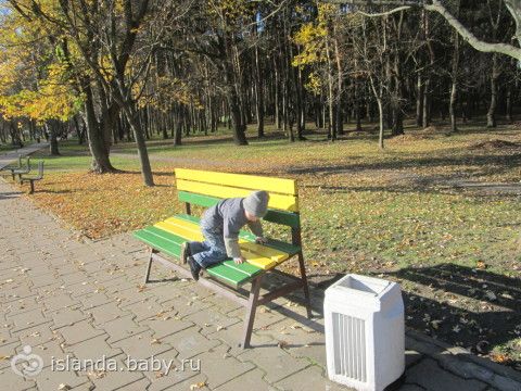 Скамейка в садик в группу