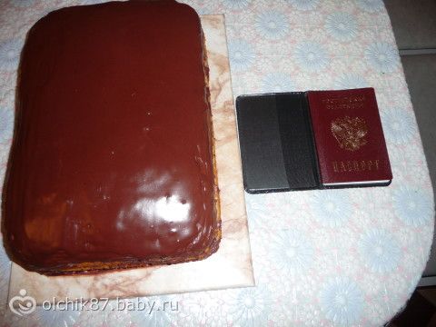 Паспорт-вообще простецкий торт, МК по сборке