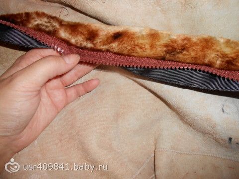 Зимний конвертик меховой
